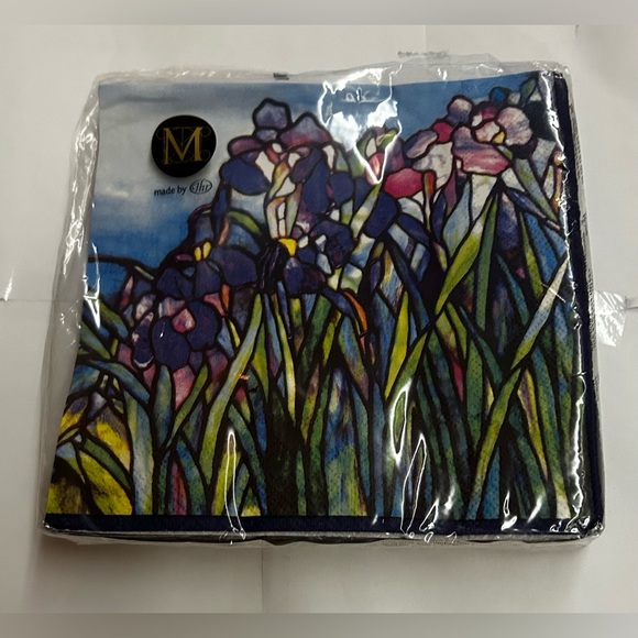 New 20 Paper Napkins Tiffany Museum MOMA 6 1/2” x 6 1/2” made in Germany - Picture 7 of 16